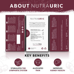 Nutra Tea NUTRAURIC tea bag close-up highlighting reusable sachet