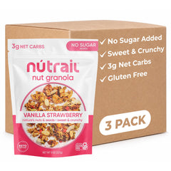 NuTrail front packaging showing flavor and keto benefit