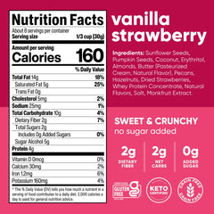 NuTrail nutrition label close-up highlighting low net carbs