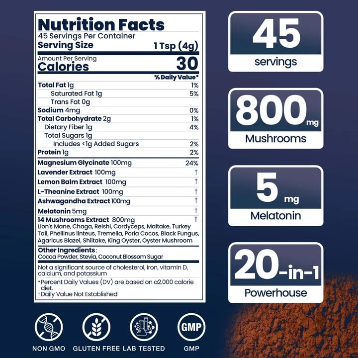 NutraTaste powder close-up texture highlighting creamy cocoa benefit soothing