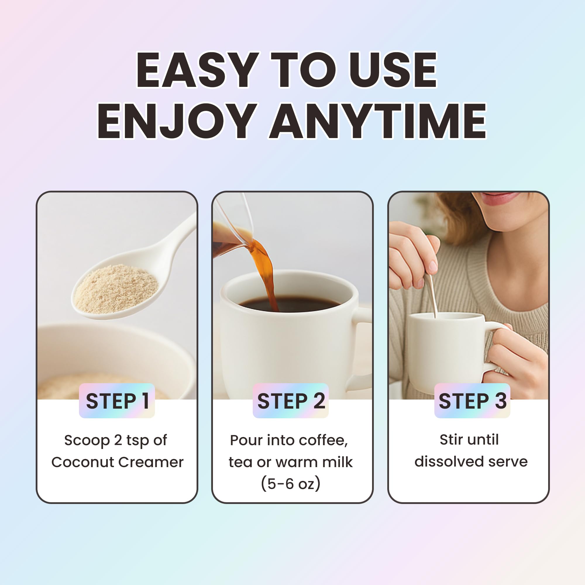 NUTRATASTE portion comparison next to teaspoon showing serving size and convenience