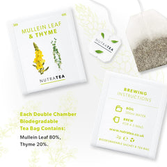 NutraTea pouring hot water over teabag to show ease of brewing benefit
