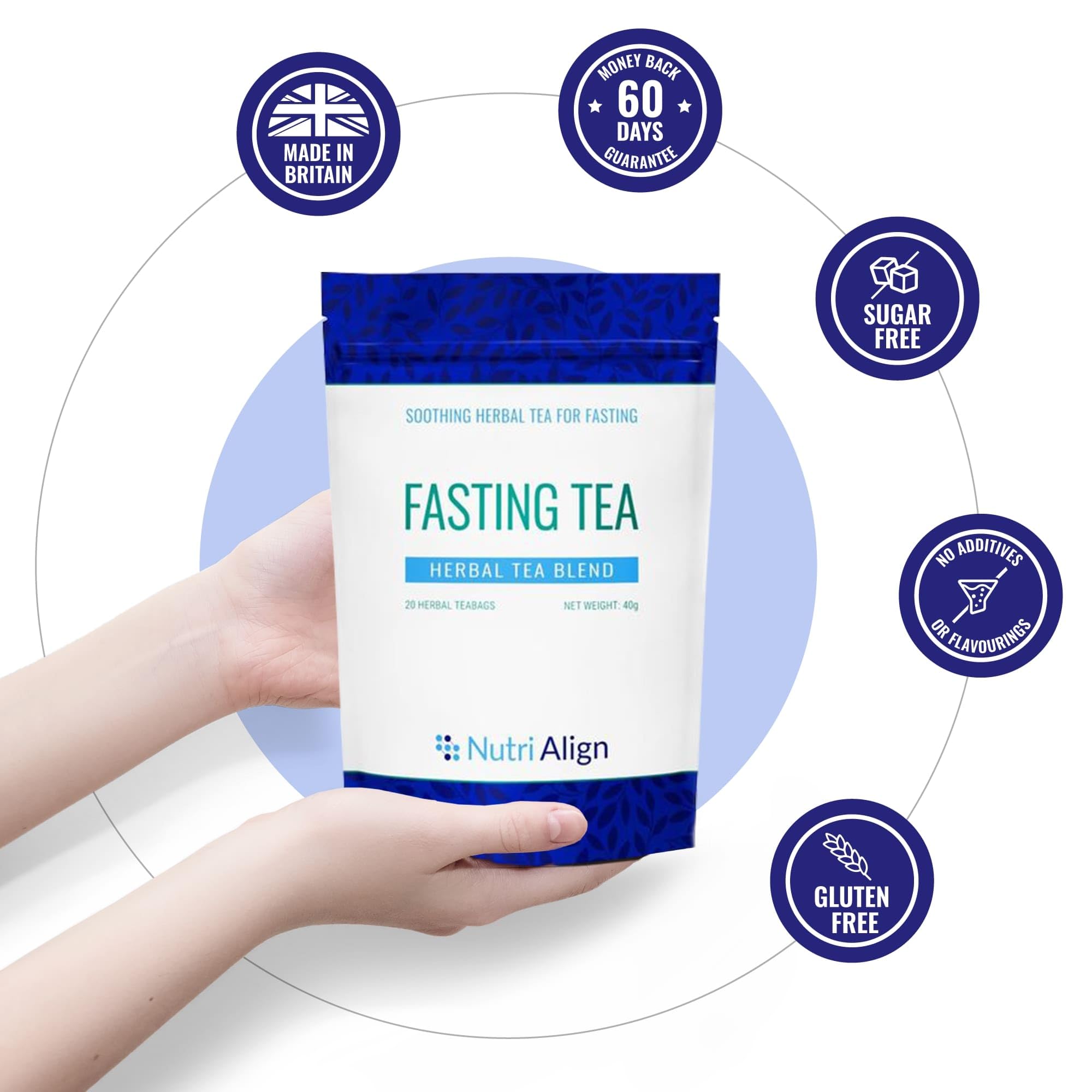 Nutri-Align brewed cup steaming hot illustrating soothing, caffeine-free comfort