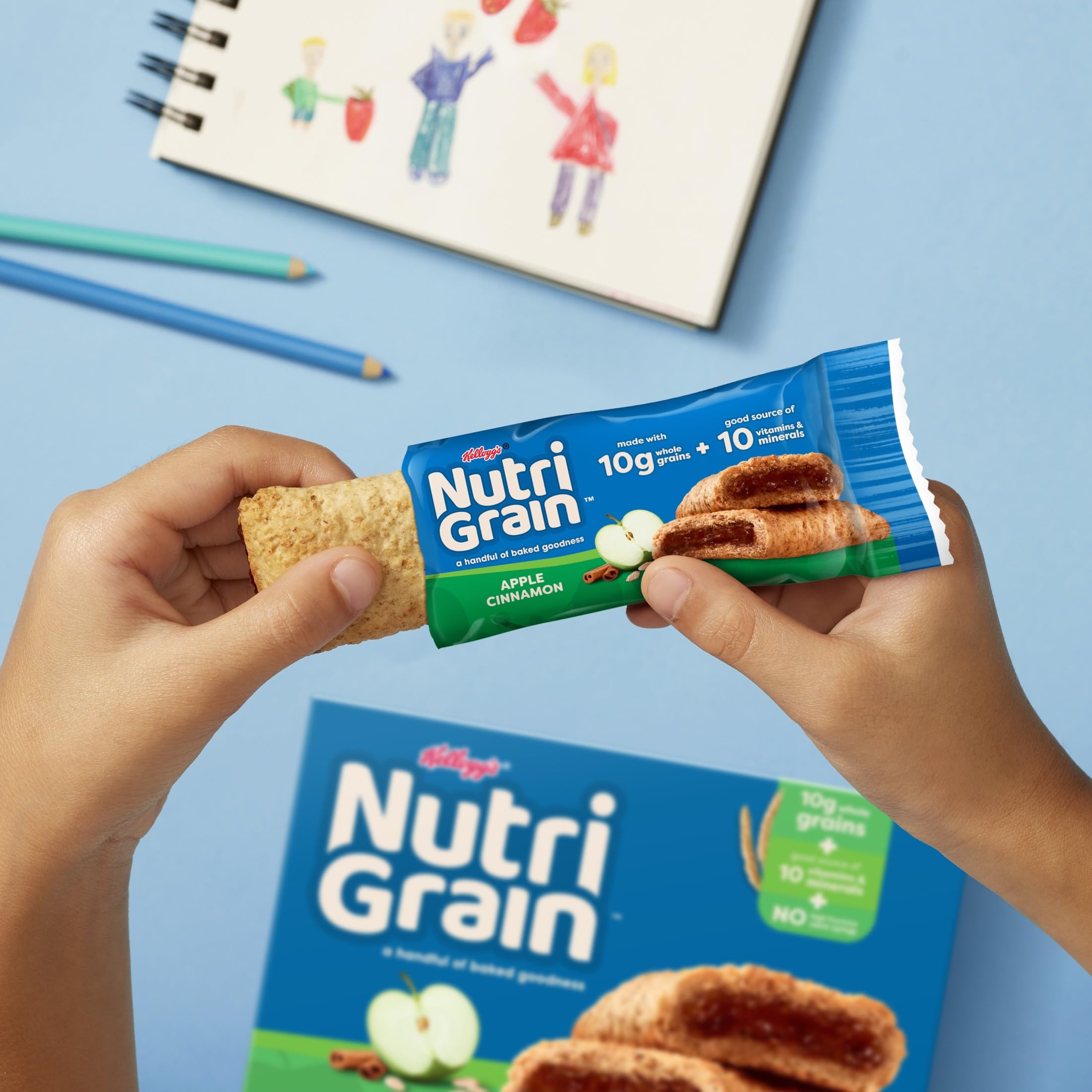 Nutri Grain bar placed in a child’s lunchbox demonstrating easy packing and portability