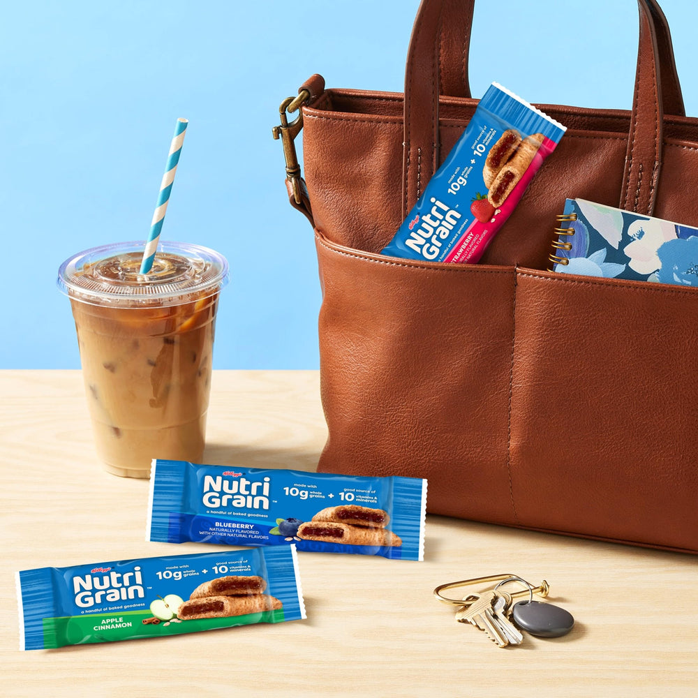 Nutri-Grain bar placed in a child’s lunchbox for quick convenience
