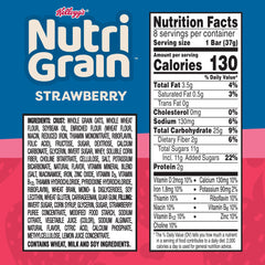 Nutri-Grain close-up of chewy crust and strawberry filling highlighting soft texture