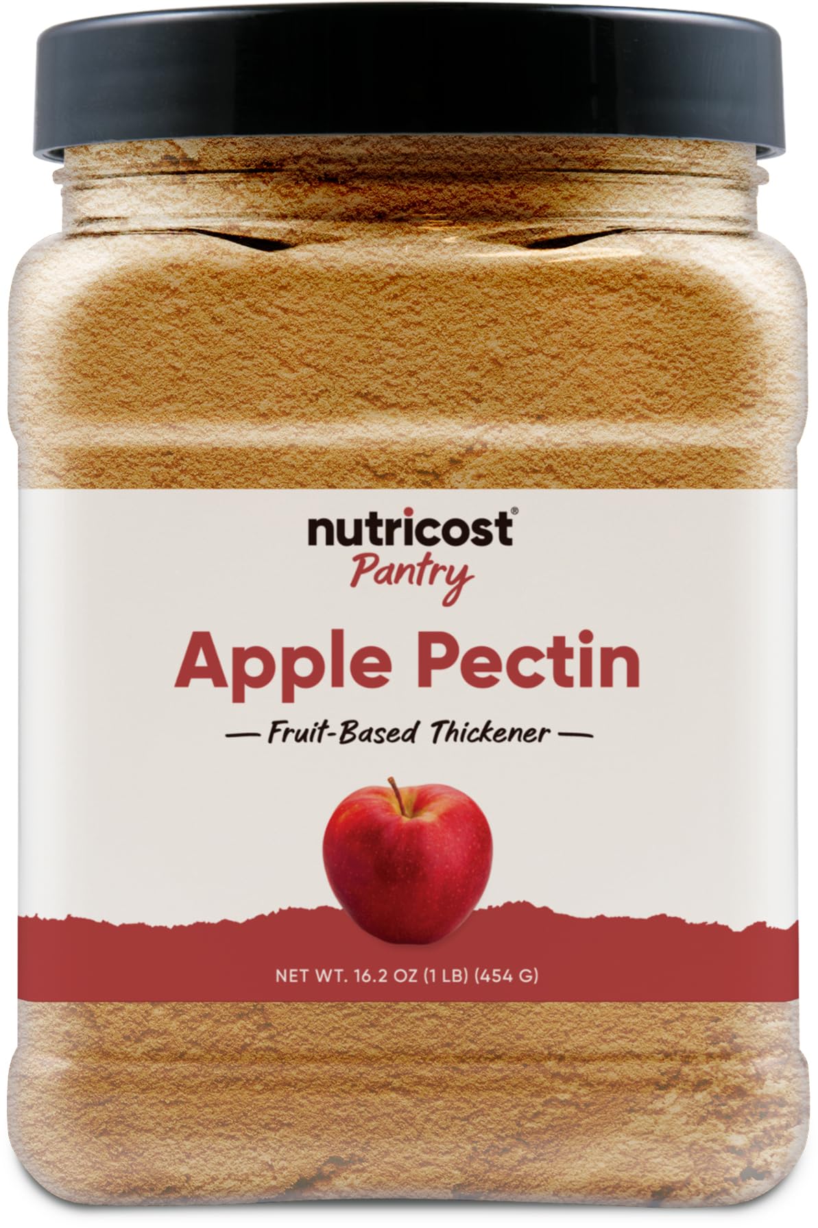 Nutricost apple pectin front packaging showing product and size benefit