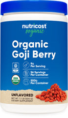 Nutricost front packaging showing label and organic badge for trust
