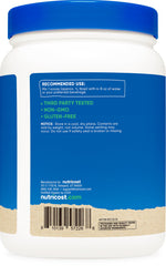 Nutricost powder blended in a smoothie glass demonstrating convenient use