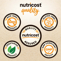 Nutricost powder close-up texture showing fine grind for easy mixing