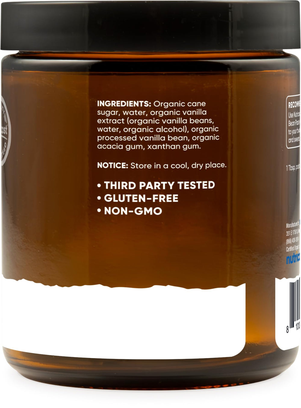 Nutricost in a baking scene showing paste used to enrich desserts and drinks