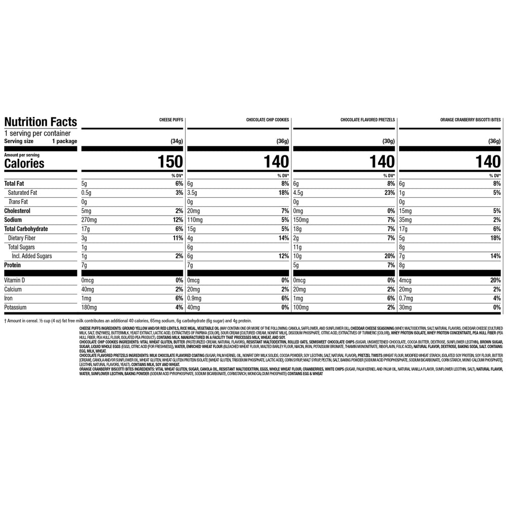 Nutrisystem individual bags in hand showing single-serve convenience