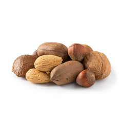 NUTS U.S. front packaging showing mixed nuts in shell for freshness