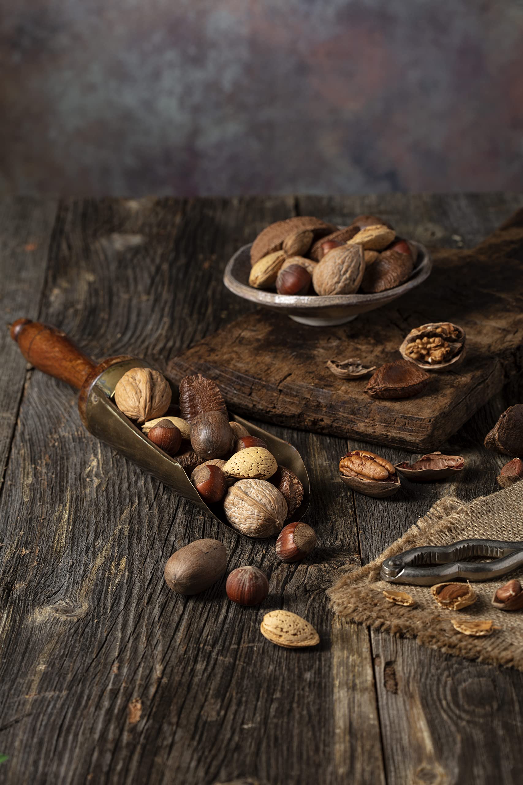 NUTS U.S. snack bowl in lifestyle setting promoting shared healthy snacking