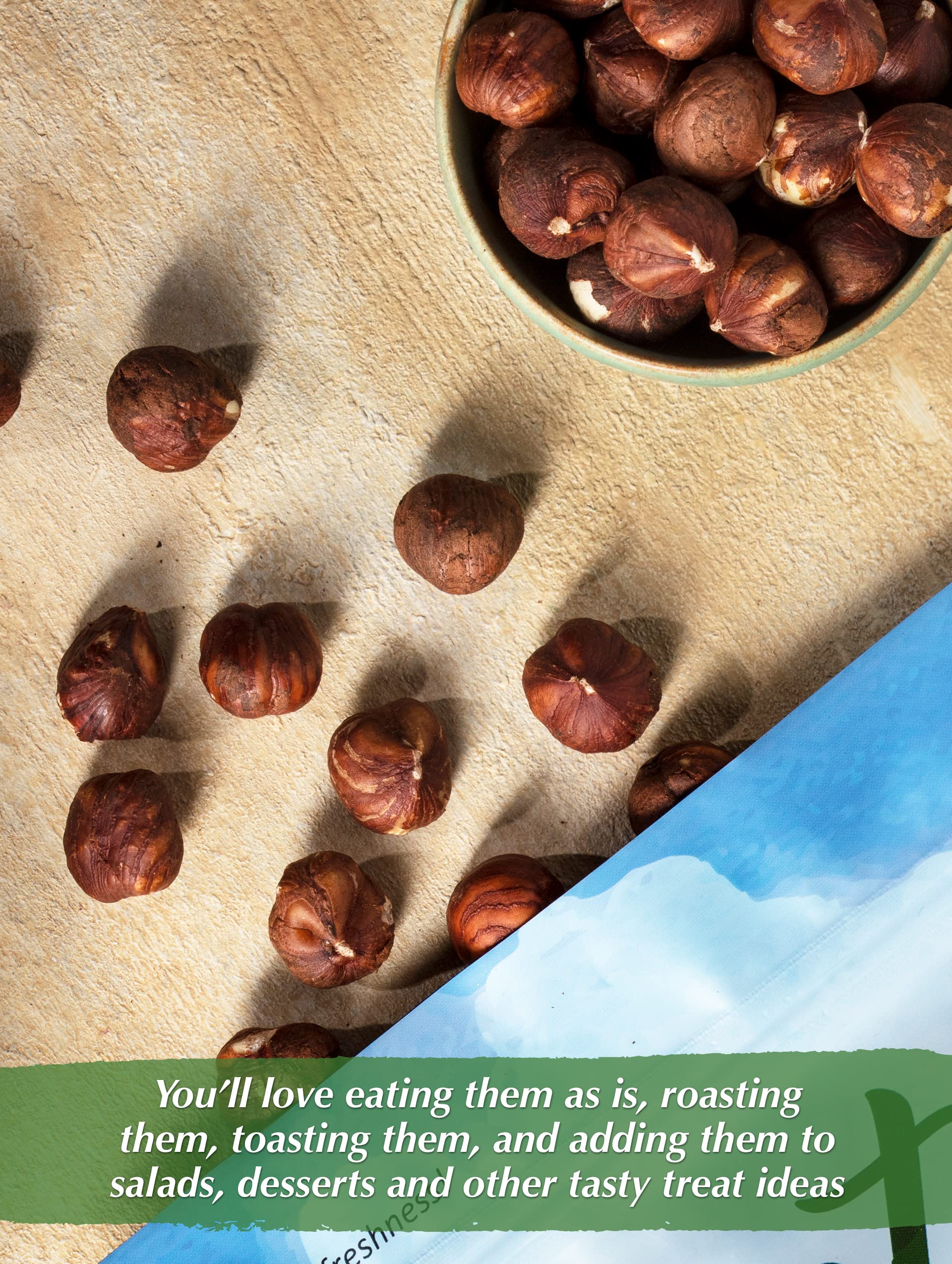 NUTS - U.S. label close-up showing Oregon origin and USA-grown assurance