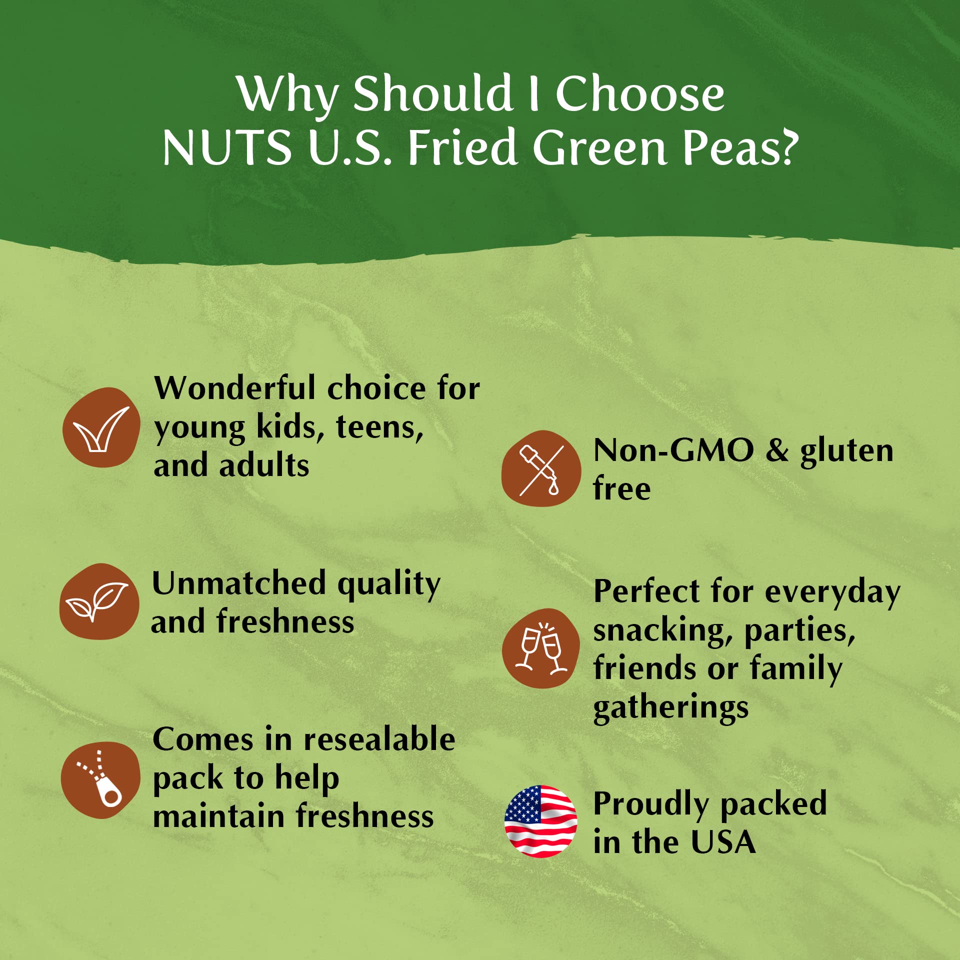 NUTS U.S. two-pound bag beside common items to show size