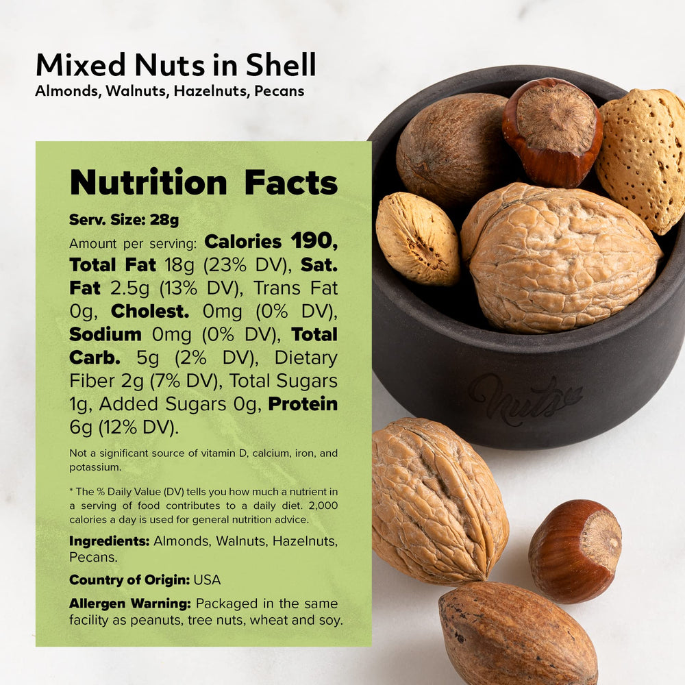 NUTS U.S. shelled kernels on wooden spoon showing ready-to-use nuts for recipes