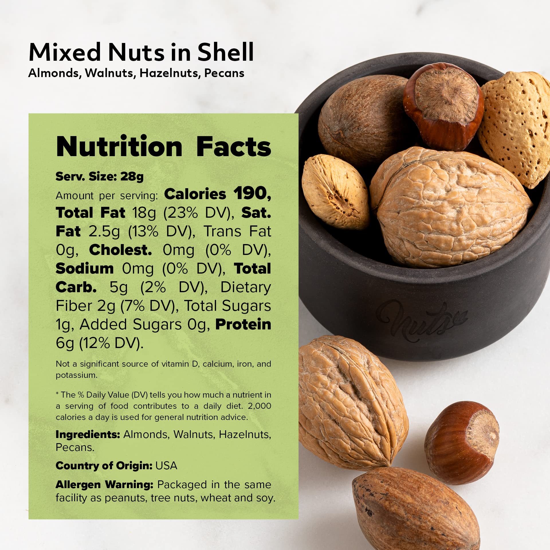 NUTS U.S. shelled nuts in bowl ready to add texture and nutrition
