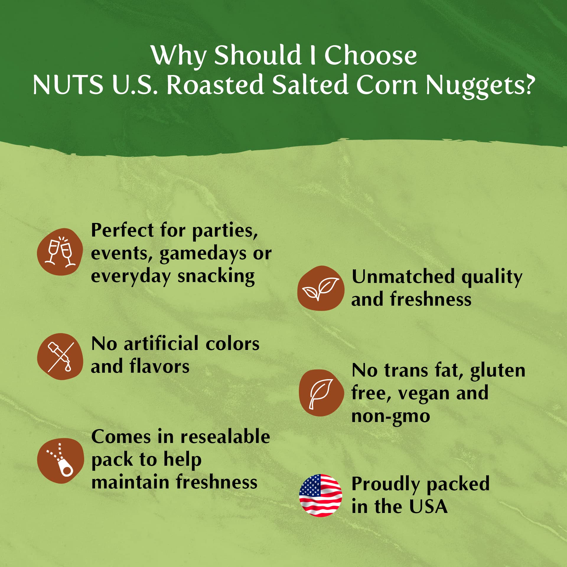 NUTS U.S. hand holding nugget to show scale and portion convenience benefit