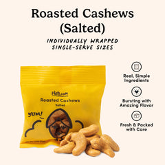 Nuts.com close-up of cashew texture highlighting creamy, roasted quality