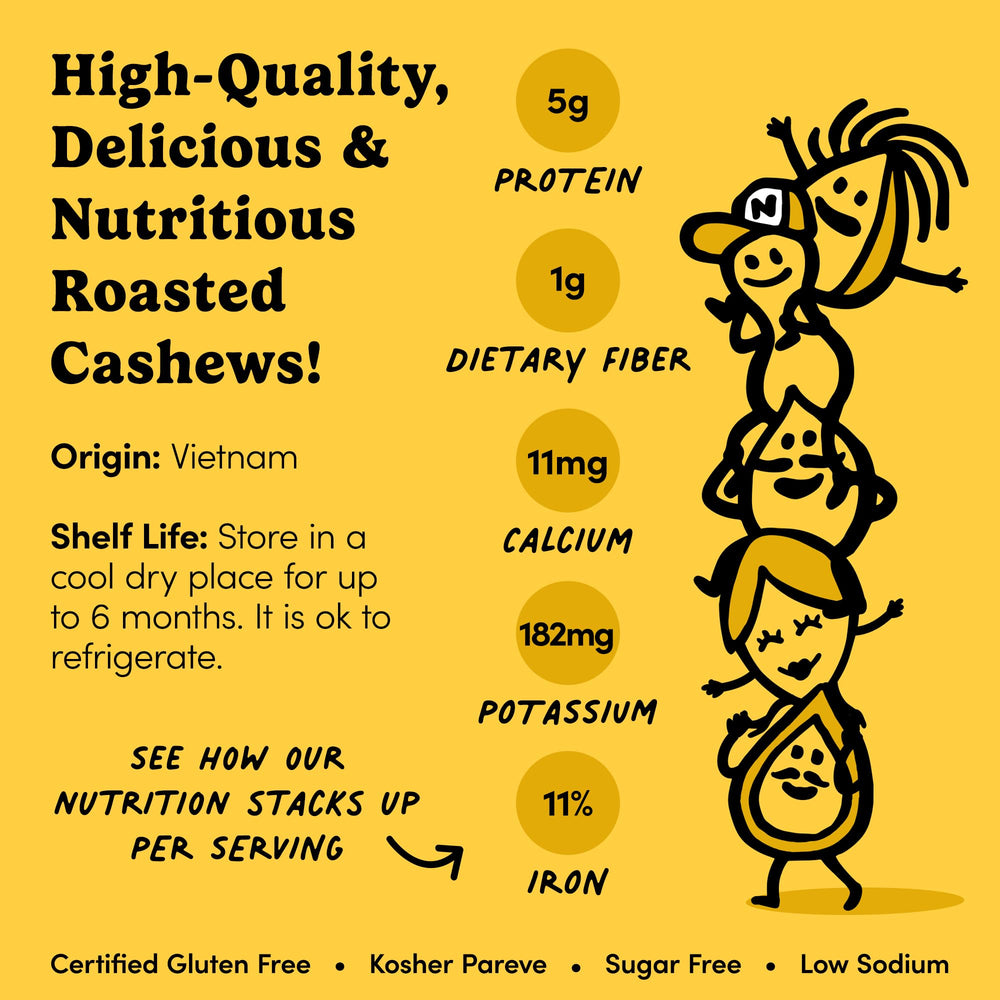 Nuts.com cashews in a serving bowl ideal for parties and crowd-pleasing snacking
