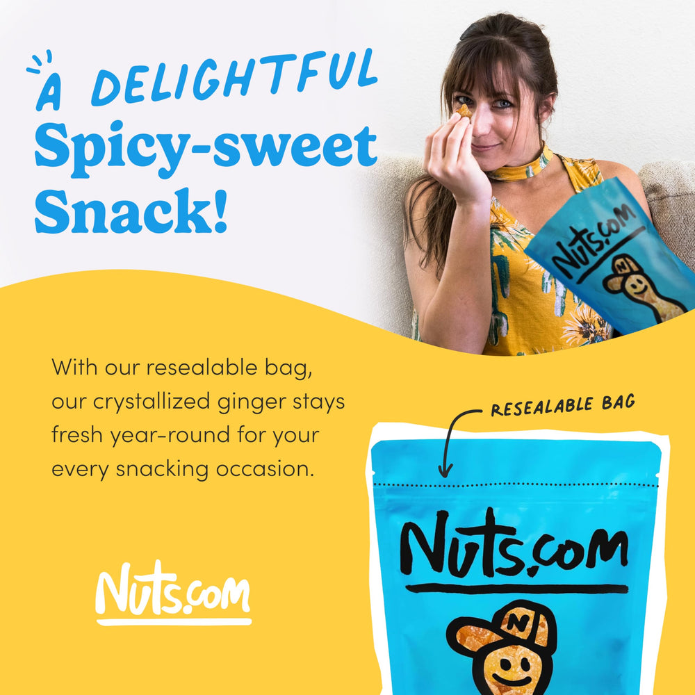 Nuts.com chopped ginger added to cookie dough for baking flavor boost