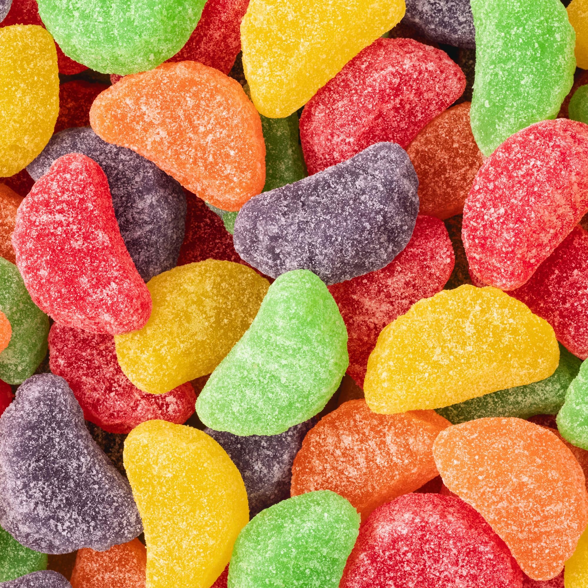 Nuts.com fruit slices used as cupcake toppers adding bright color and garnish