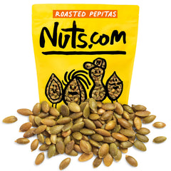 Nuts.com front packaging two pound bag showing product and resealable top for freshness