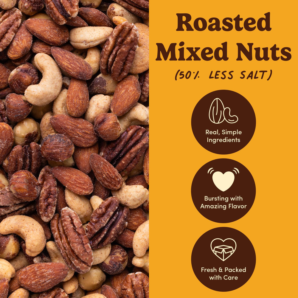 Nuts.com mixed nuts arranged on a charcuterie board demonstrating versatile entertaining use