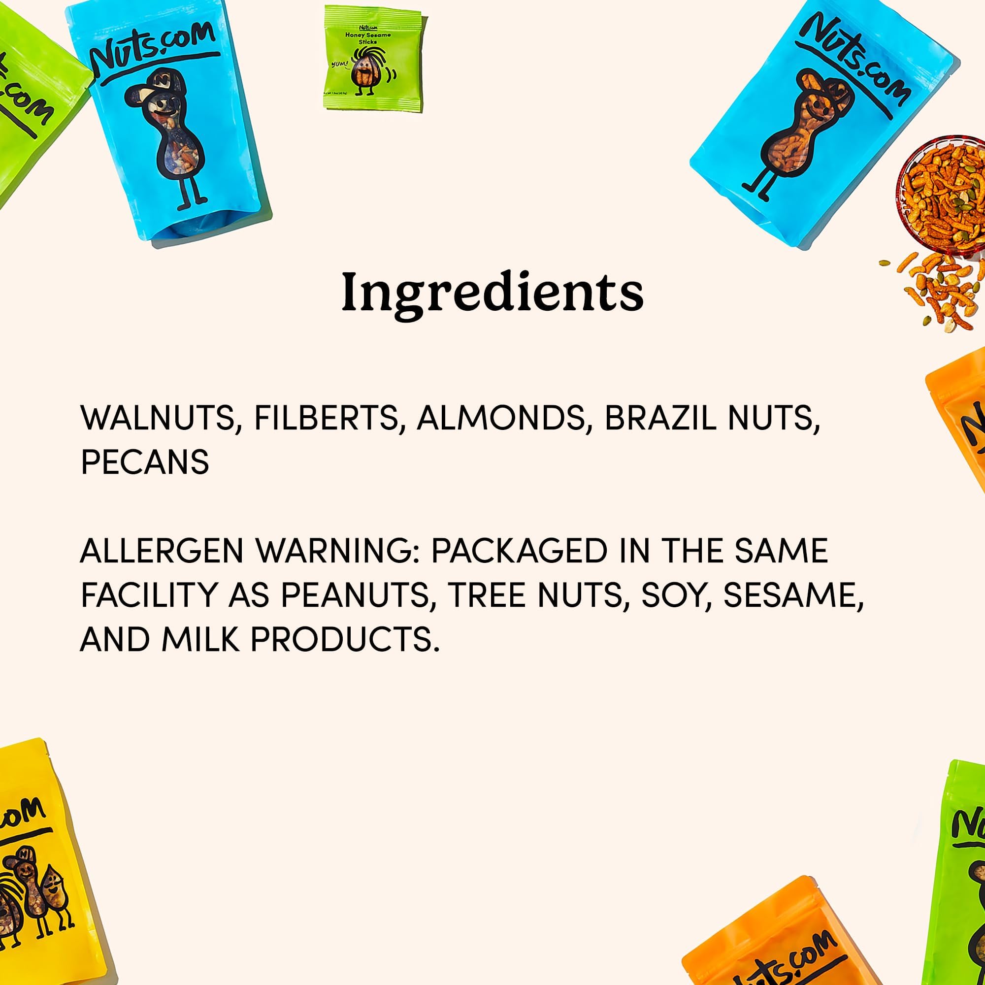 hand holding a handful of Nuts.com mixed nuts in shell for size comparison, portable snack option