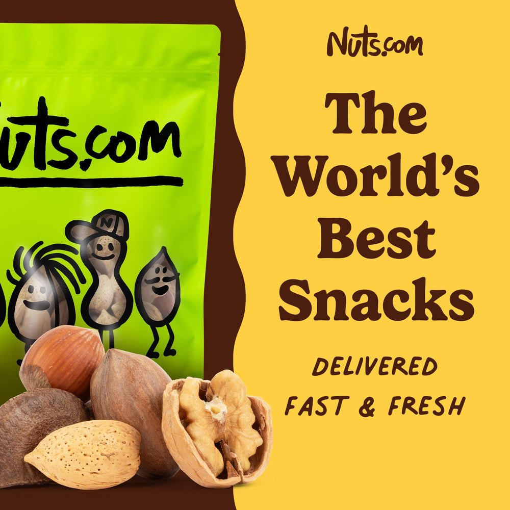 Nuts.com serving bowl of mixed in-shell nuts in a home setting for entertaining convenience