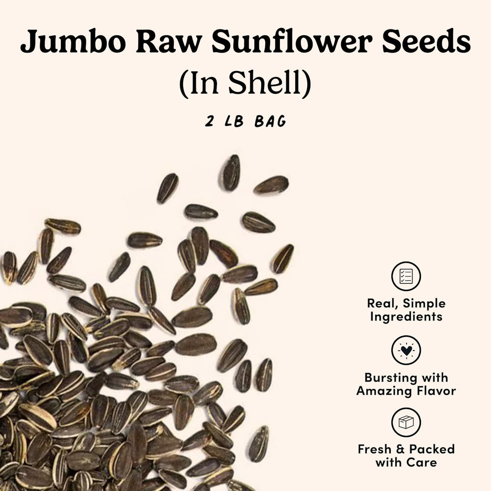Nuts.com close-up of jumbo seed shells showing crunchy texture benefit