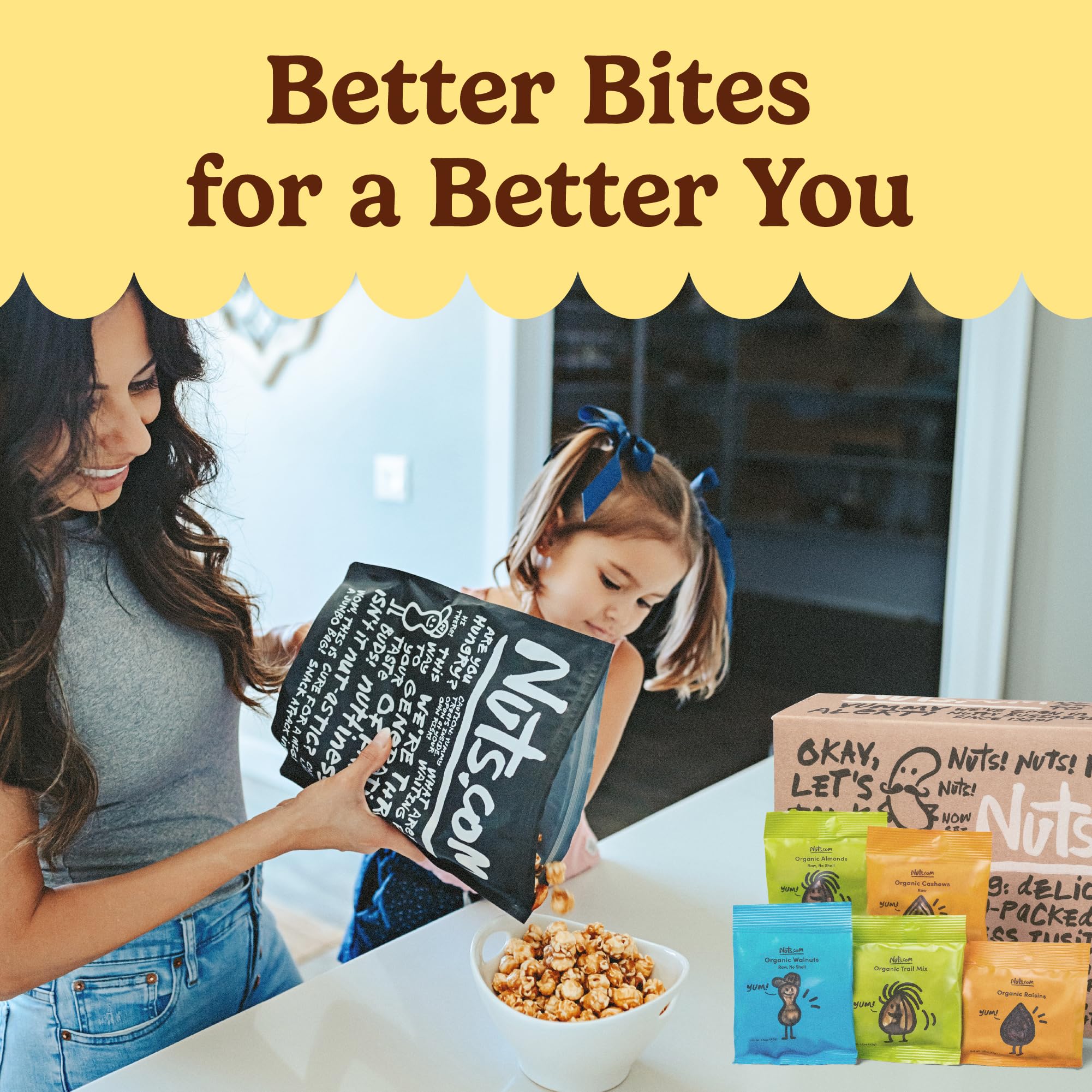 Nuts.com trail mix medley top view showcasing diverse flavors and on-the-go fuel
