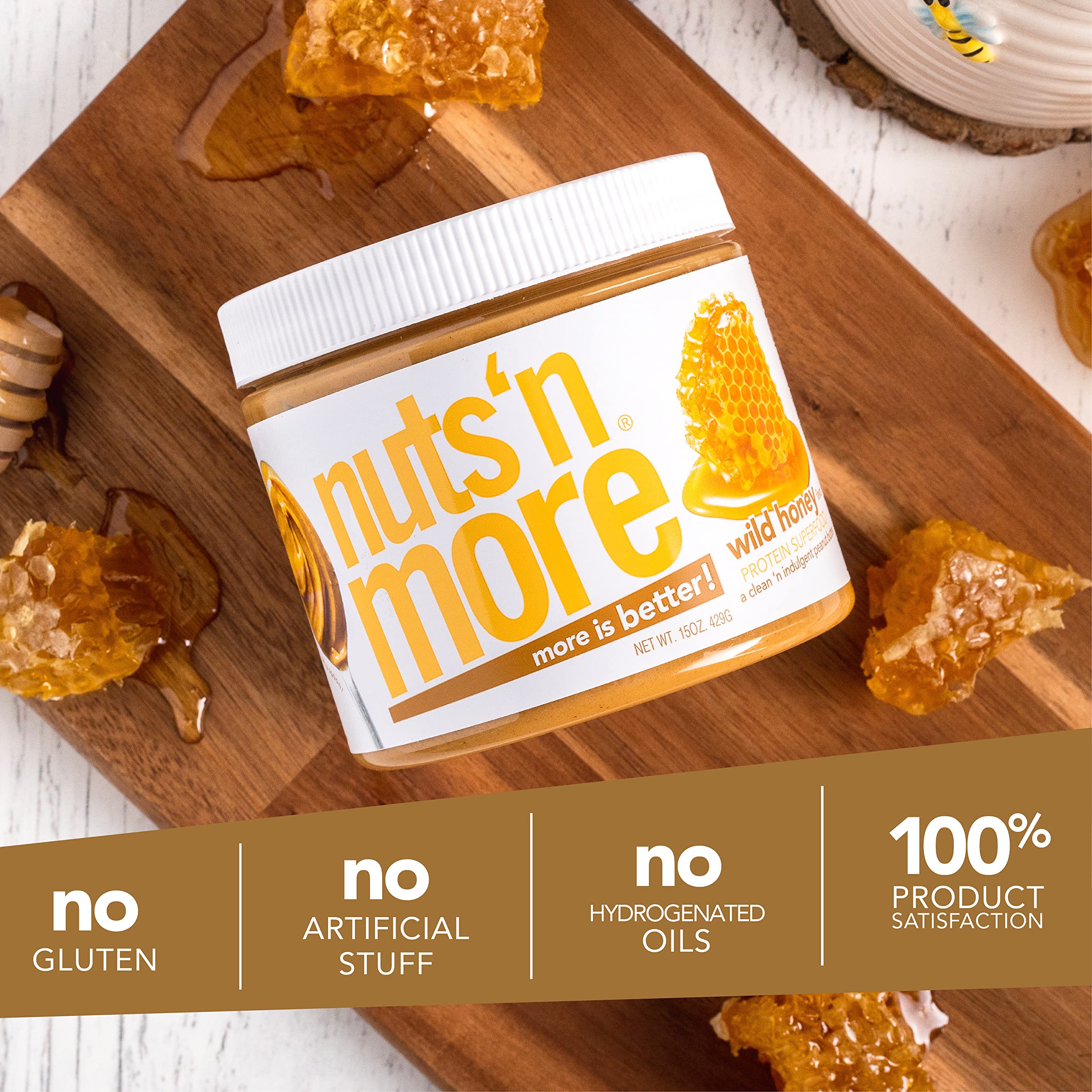 Nuts 'N More spread on toast demonstrating protein-rich breakfast option