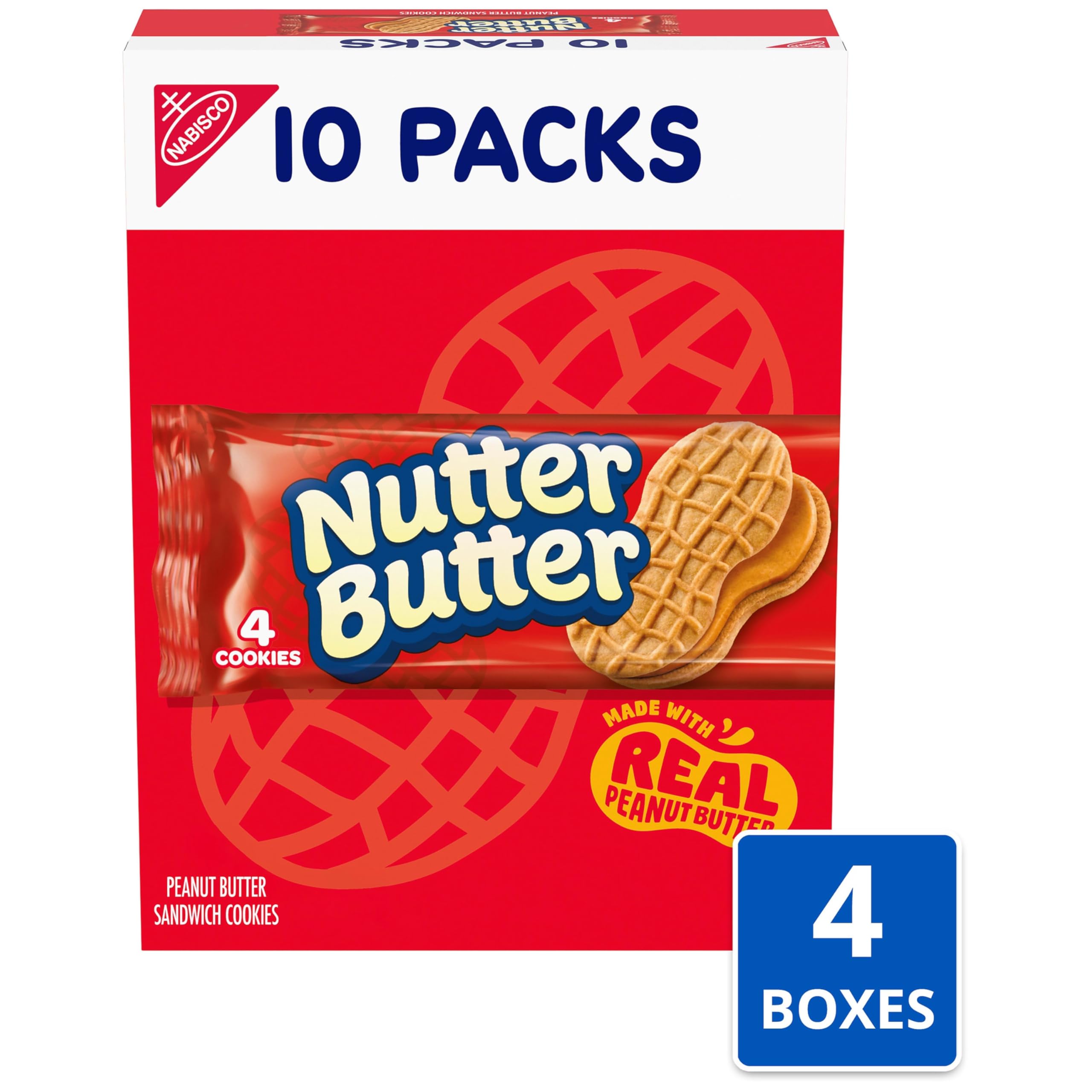 nutter butter cookie closeup showing peanut-shell texture and crisp appearance for appeal