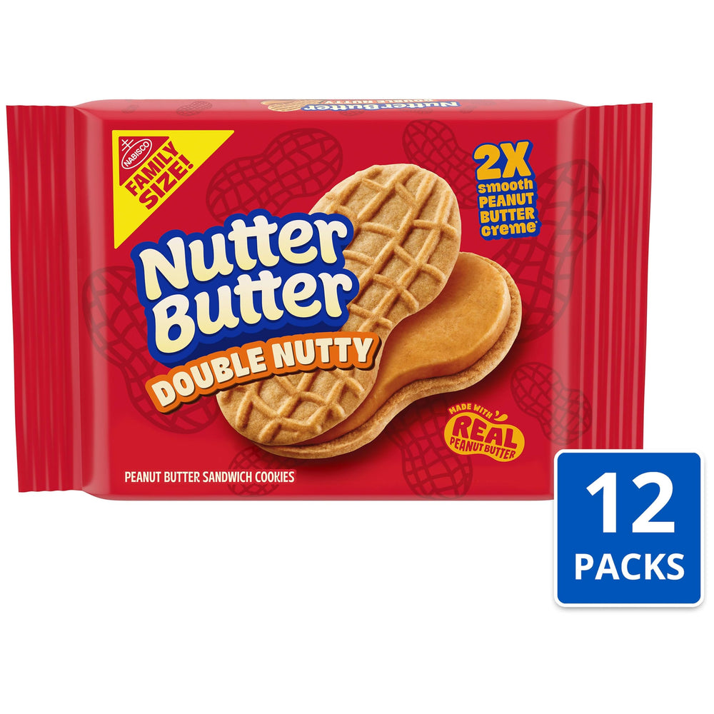 Nutter Butter close-up of creamy double nutty filling showing rich peanut butter