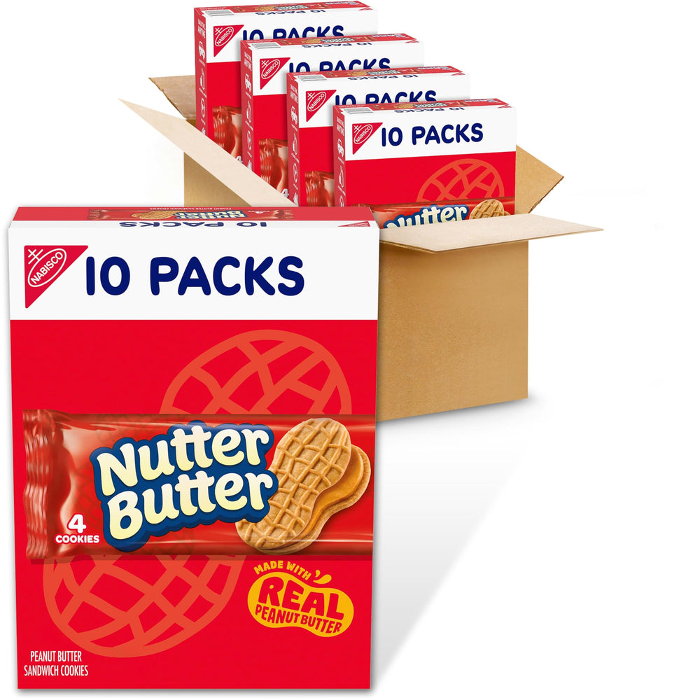 nutter butter front packaging showing snack pack boxes and branding for easy identification