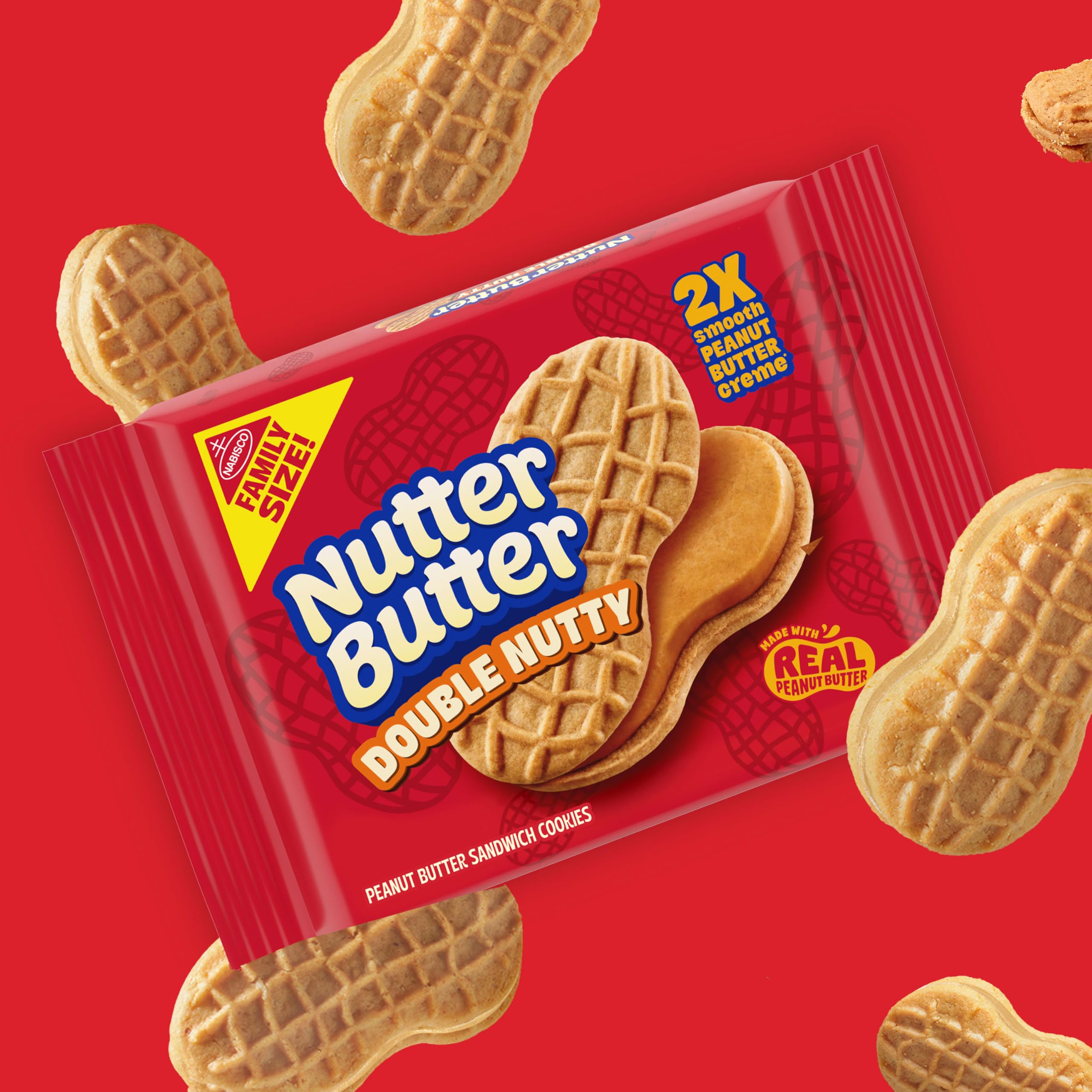 Nutter Butter on kitchen counter styled for family snack or entertaining