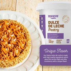 Nuuva close-up of dulce de leche texture highlighting smooth firm creaminess for piping