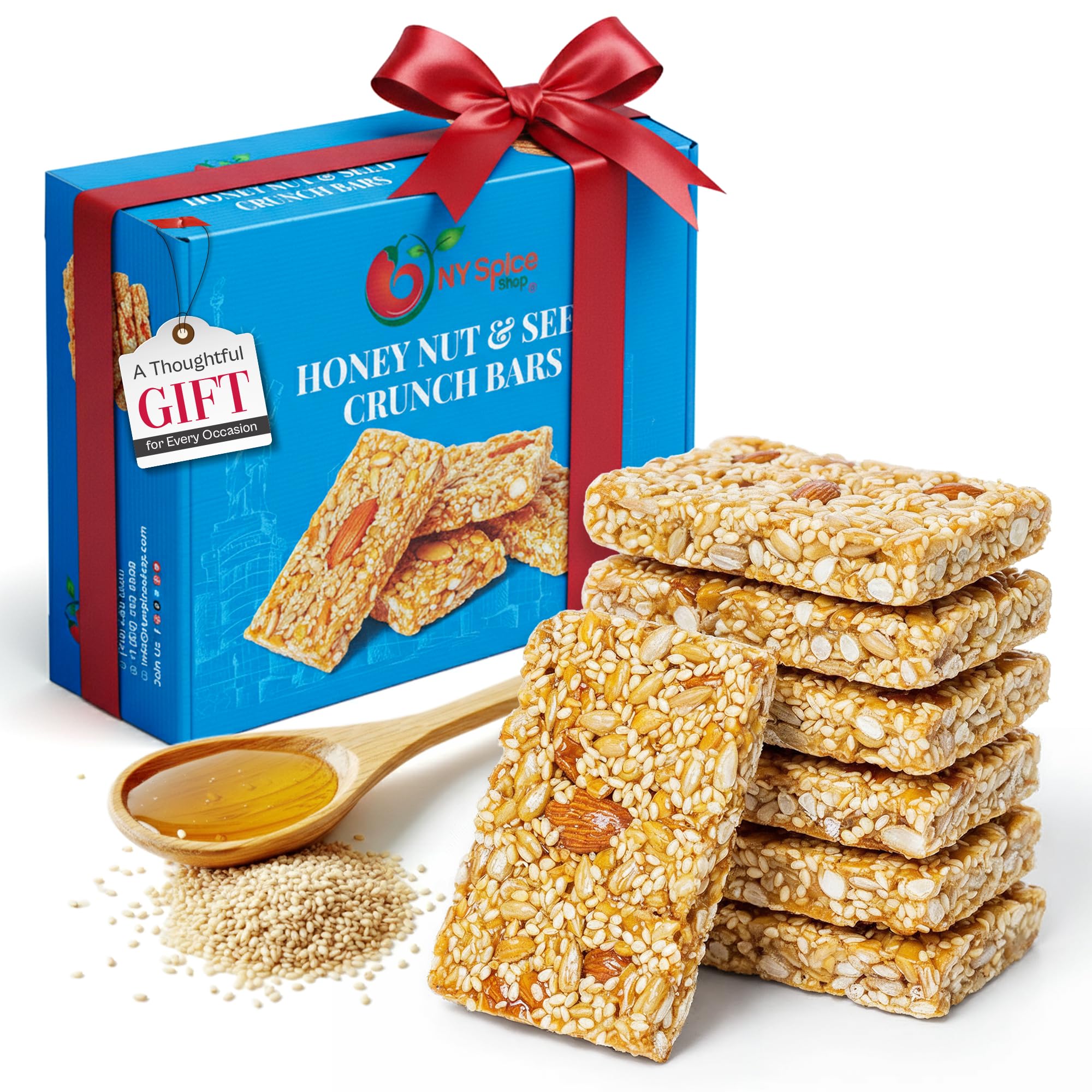 NY Spice Shop front packaging showing one-pound box and branding benefit clarity