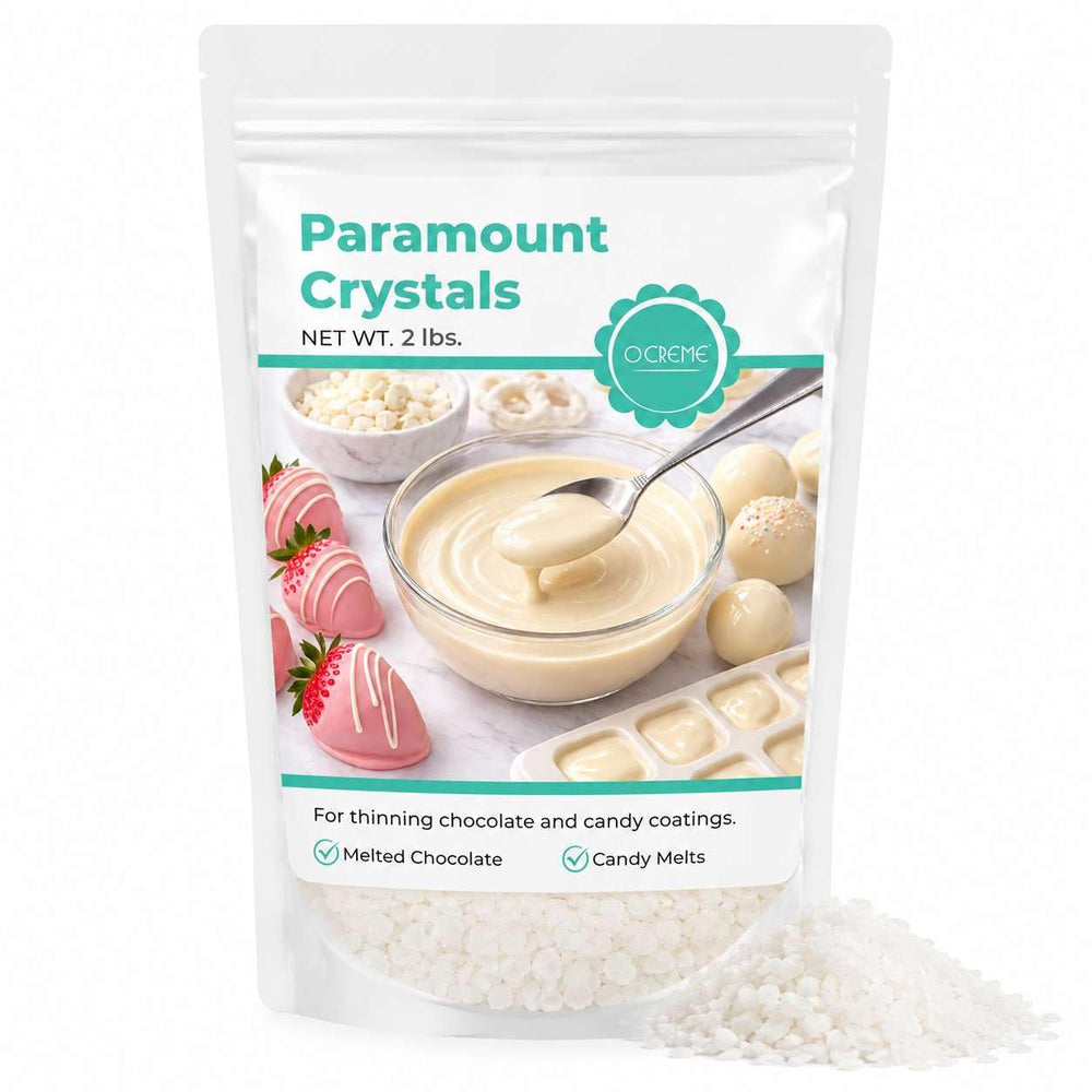 O'CREME front packaging of 2 lb bag showing label and branding, easy storage benefit