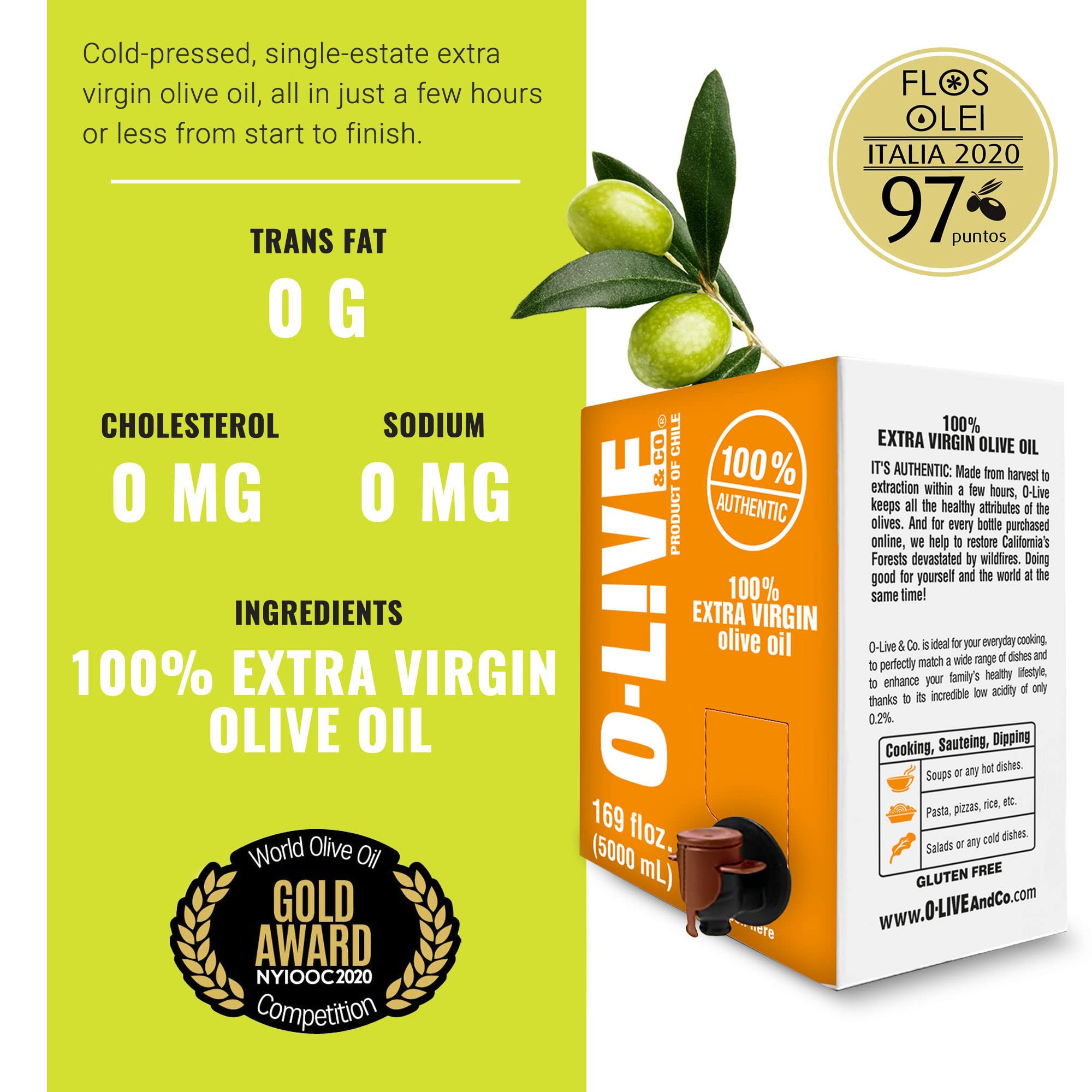 O-Live & Co. box on kitchen counter emphasizing everyday cooking convenience