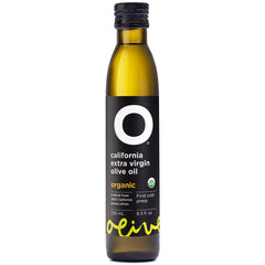 O Olive glass bottle front showing label and premium look for fresh flavor