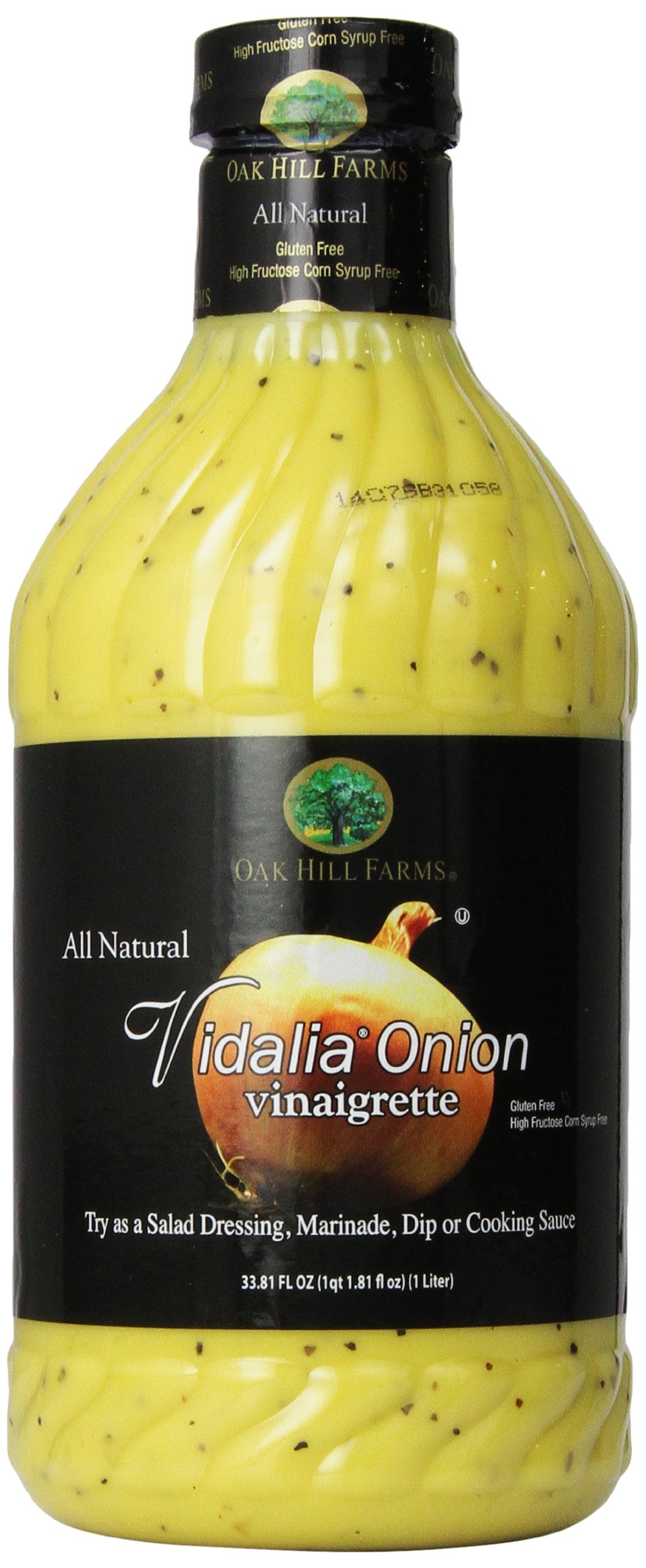 Oak Hill Farms bottle front label showing product name and size, clear branding benefit