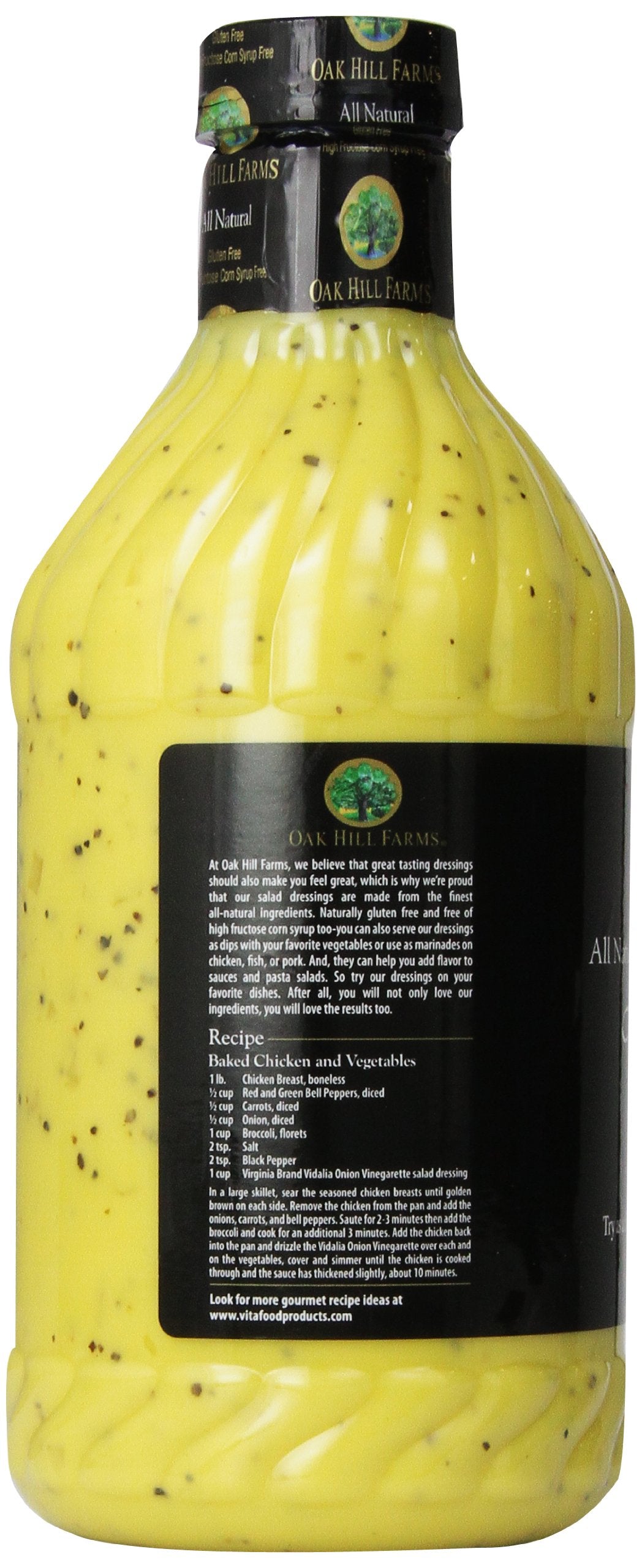 Oak Hill Farms close-up of vinaigrette texture highlighting smooth consistency and sheen