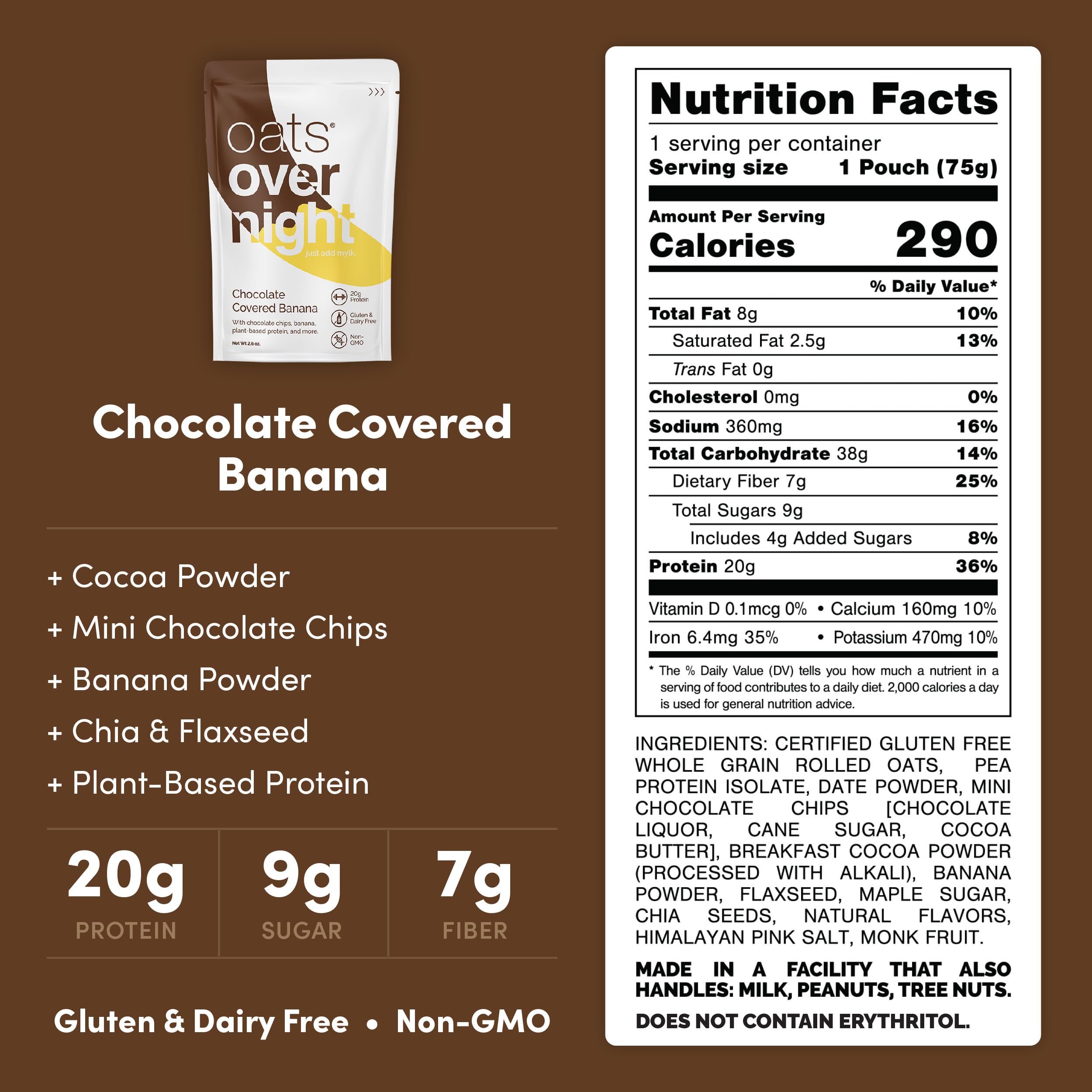 Oats Overnight packet close-up highlighting label and single-serve ease