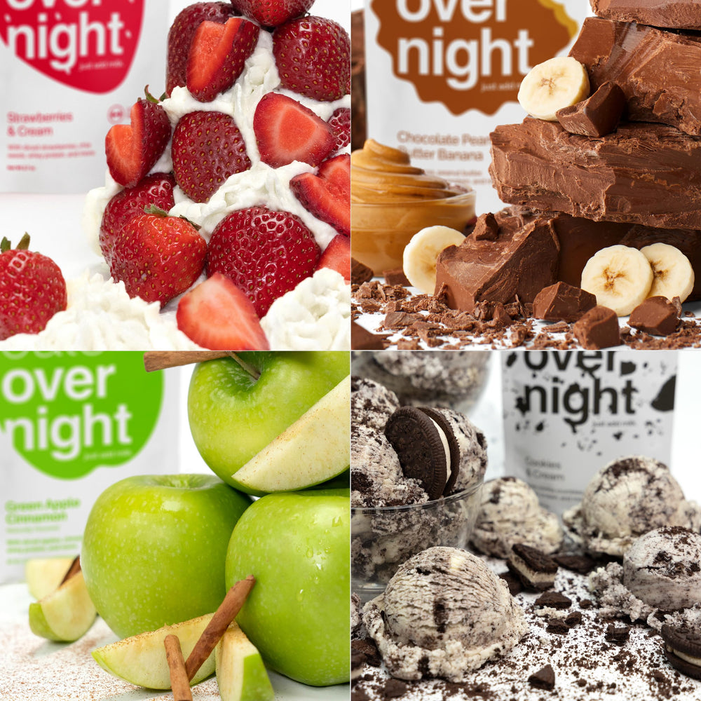 Oats Overnight nutrition label and certifications proving gluten-free and kosher
