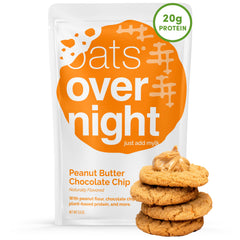 Oats Overnight front packaging showing 8-pack and flavor benefits