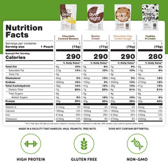 Oats Overnight pouch close-up showing natural ingredients and real-fruit pieces