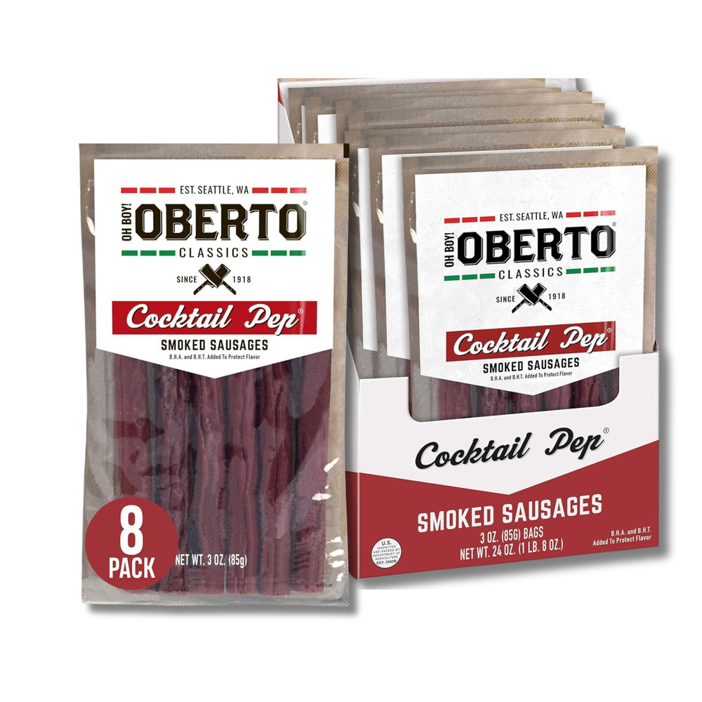 Oberto front packaging showing product and portion benefits